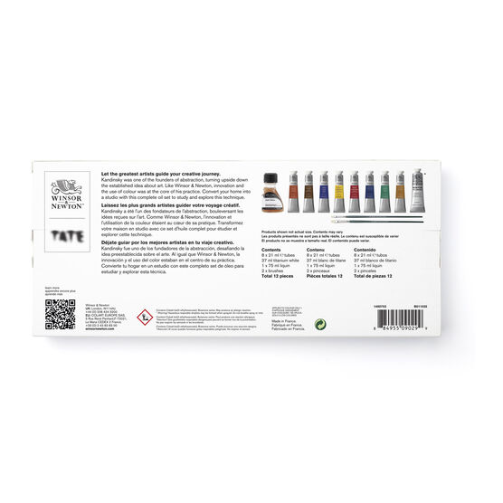 Wassily Kandinsky oil colour set back